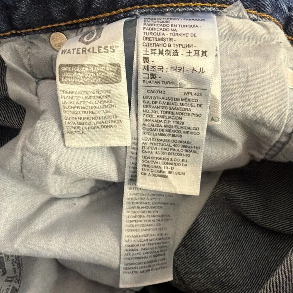 Men's Levi's 501 Straight Leg; Dark Indigo; 501 Size: 31-30 Excellent